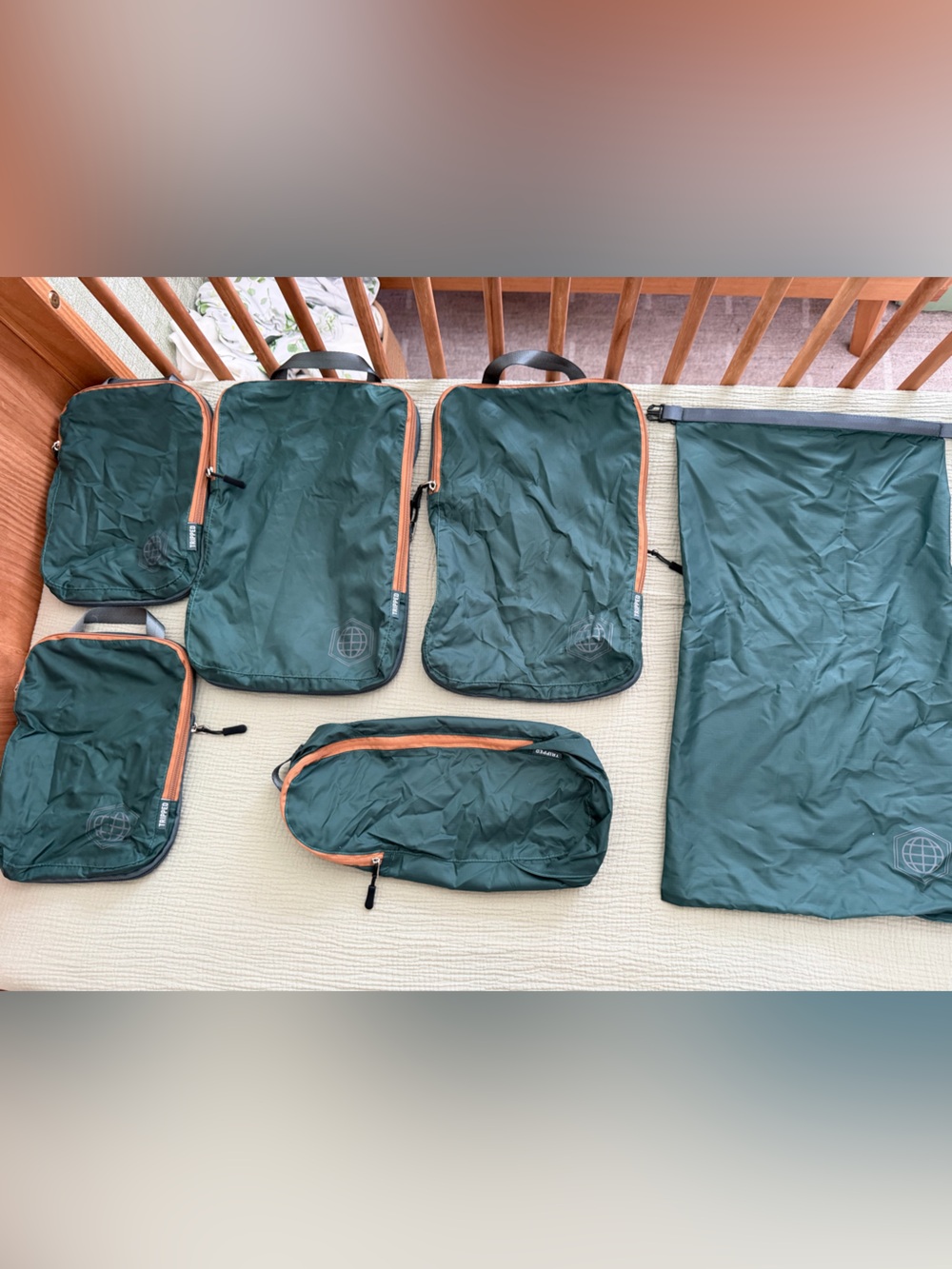 TRIPPED Travel Gear Compression Packing Cubes for Carry-On Travel 6-Pack